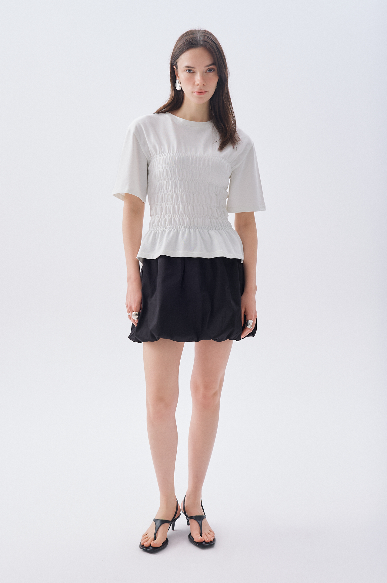 BELİ LASTİKLİ MİNİ BALON ETEK