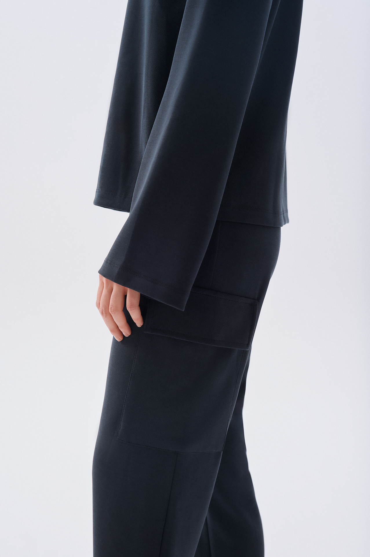 MODAL KARIŞIMLI BELİ BAĞLAMALI JOGGER PANTOLON