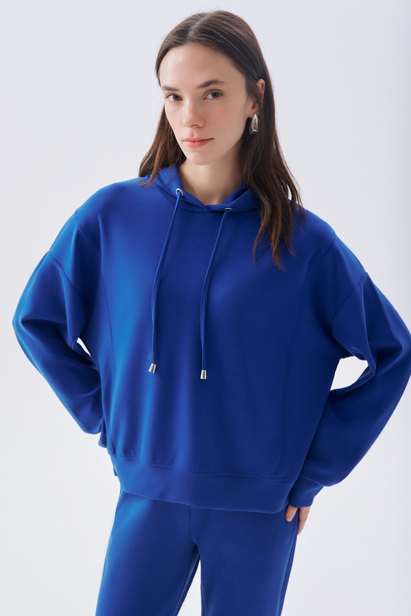 MODAL KARIŞIMLI KAPÜŞONLU SWEATSHIRT