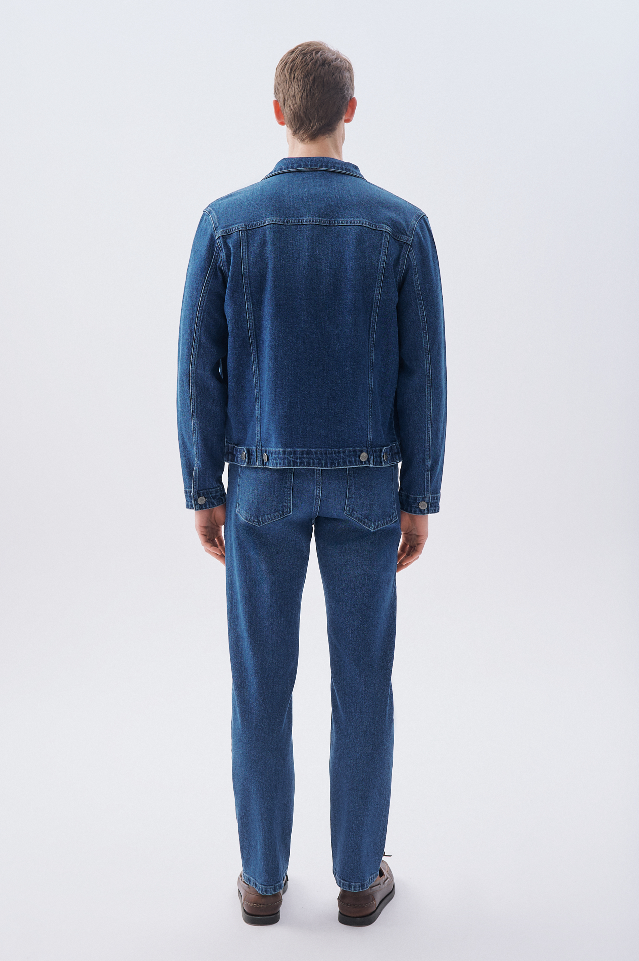 REGULAR FIT DİKİŞ DETAYLI JEAN CEKET