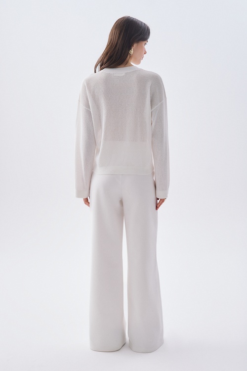 JAKARLI LOOSE FIT BİSİKLET YAKA KAZAK