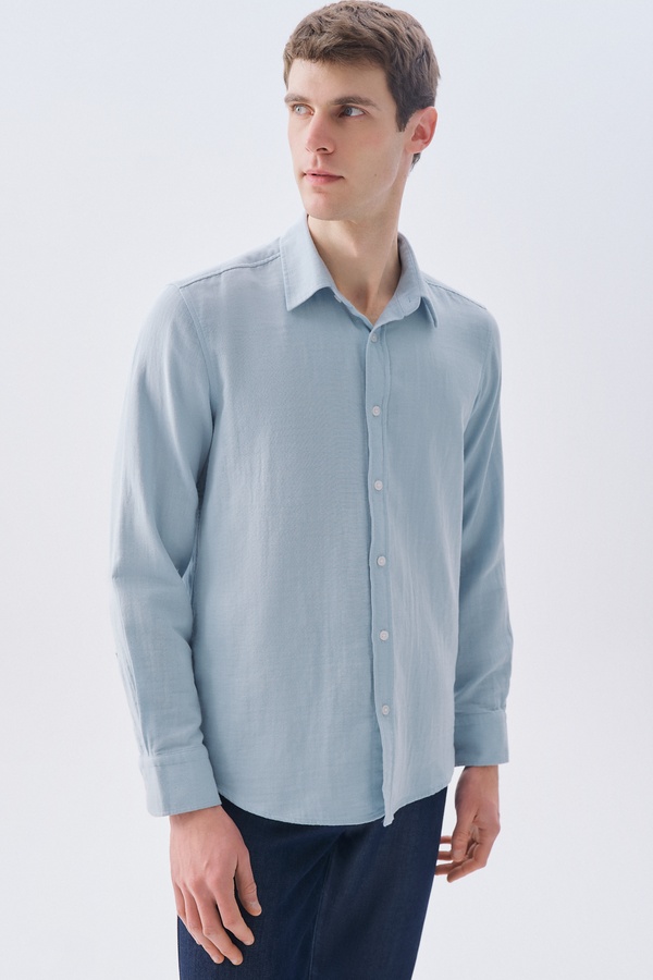 REGULAR FIT UZUN KOLLU GÖMLEK