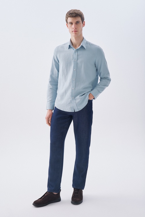 REGULAR FIT UZUN KOLLU GÖMLEK