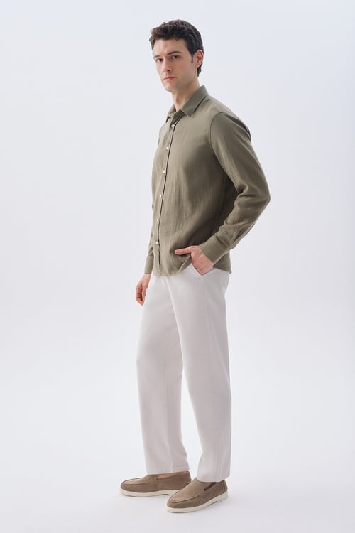 REGULAR FIT UZUN KOLLU GÖMLEK