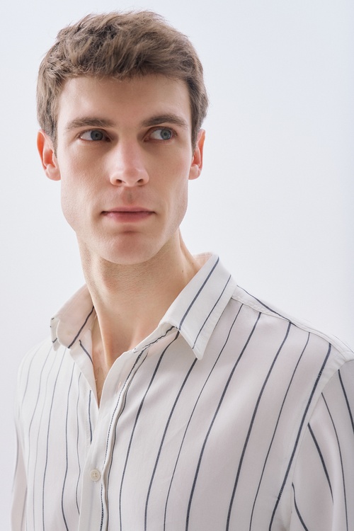 ÇİZGİLİ REGULAR FIT UZUN KOLLU GÖMLEK