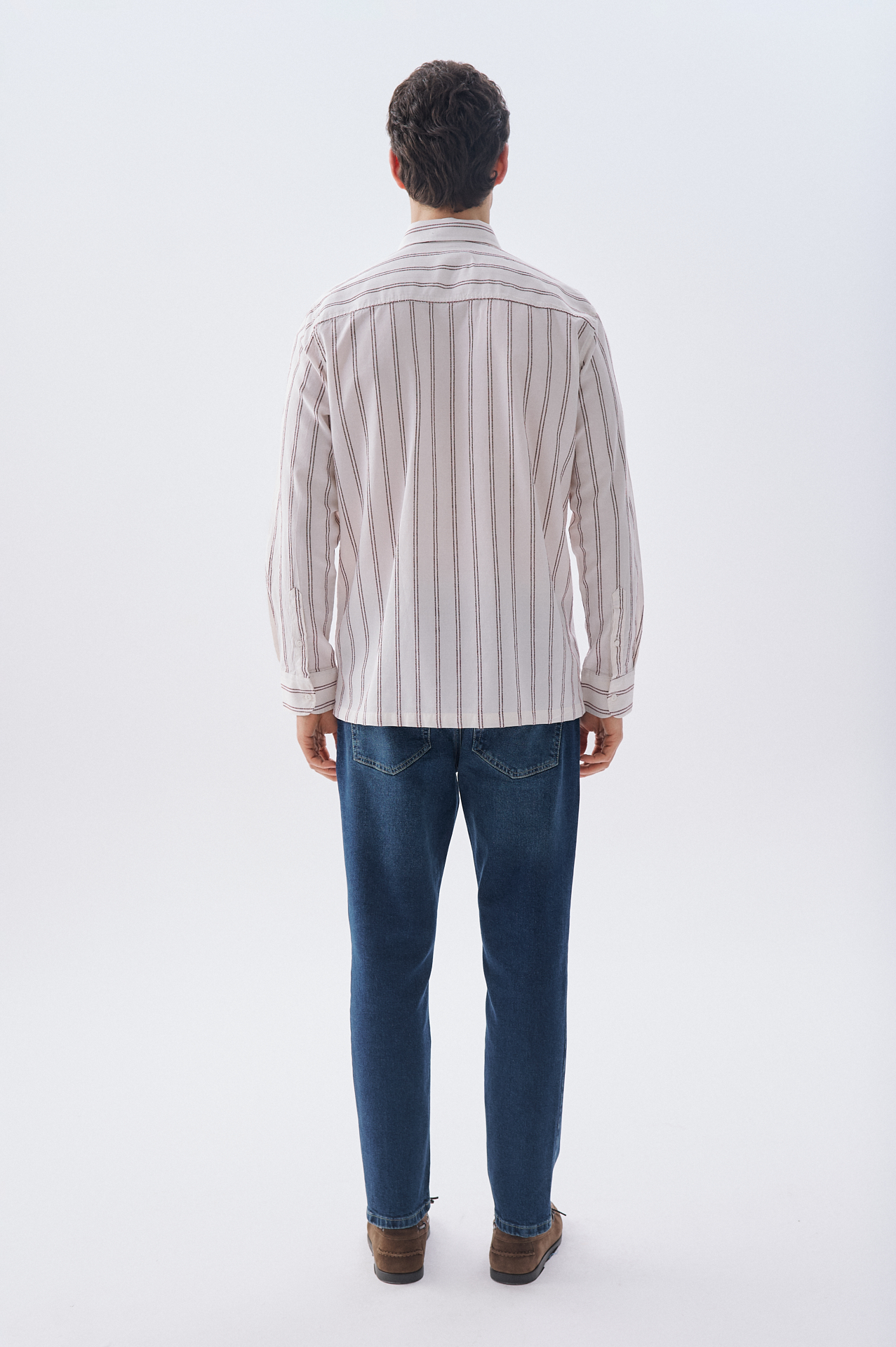 ÇİZGİLİ REGULAR FIT UZUN KOLLU GÖMLEK