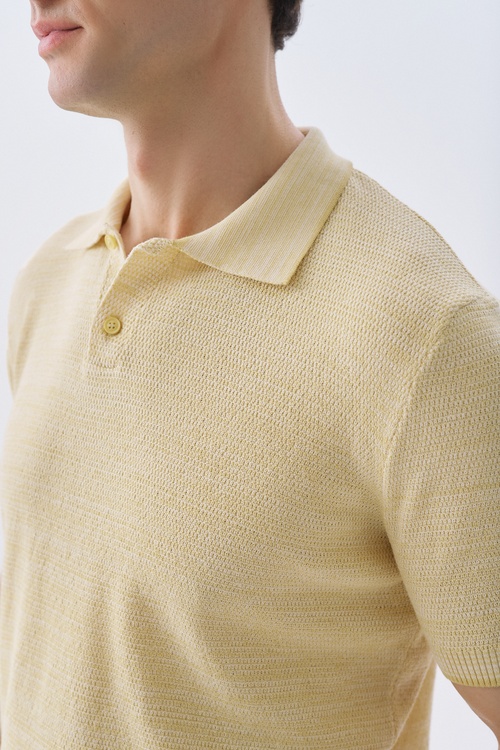 DÜĞMELİ POLO YAKA KISA KOLLU TRİKO KAZAK