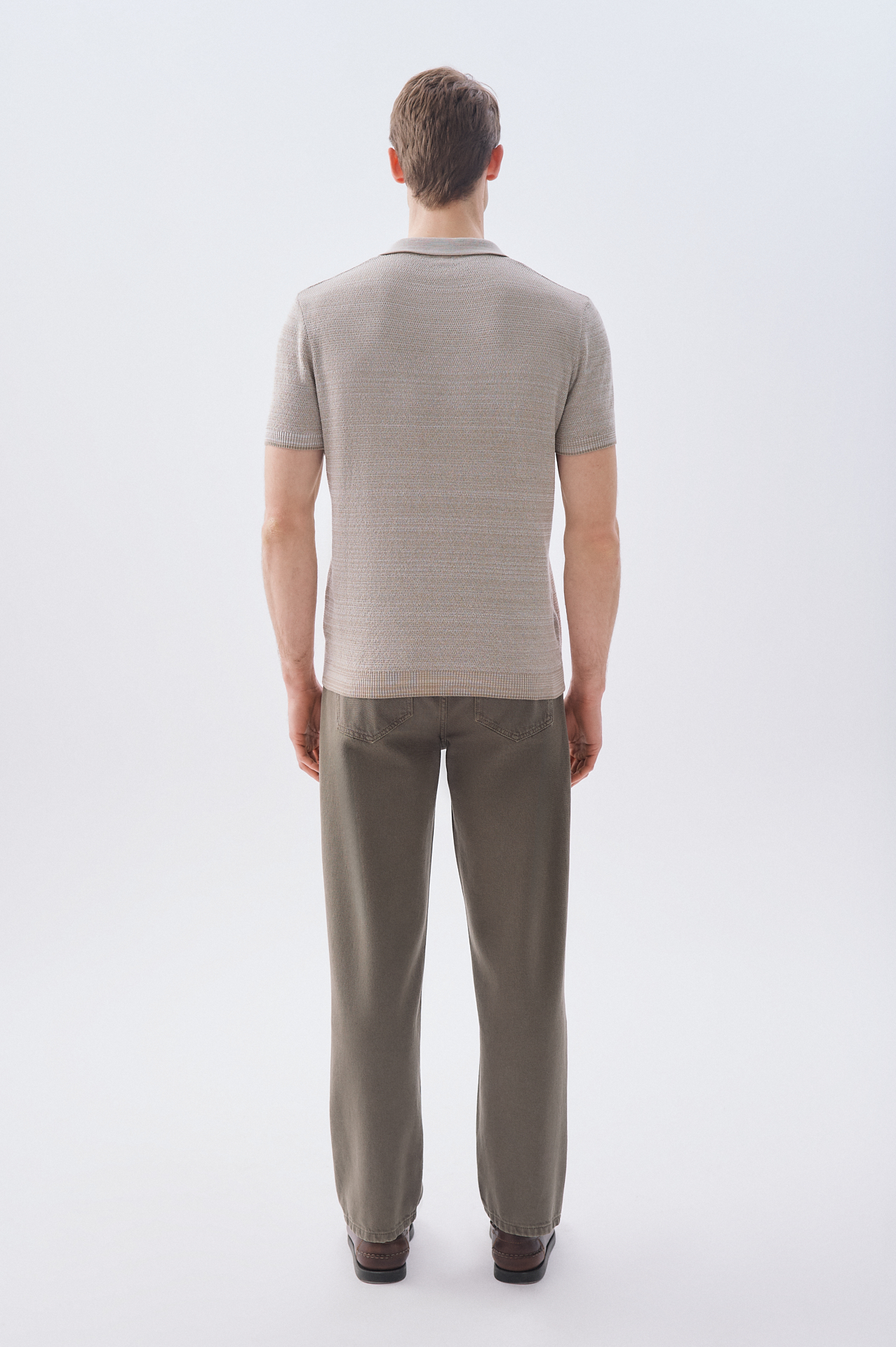 DÜĞMELİ POLO YAKA KISA KOLLU TRİKO KAZAK