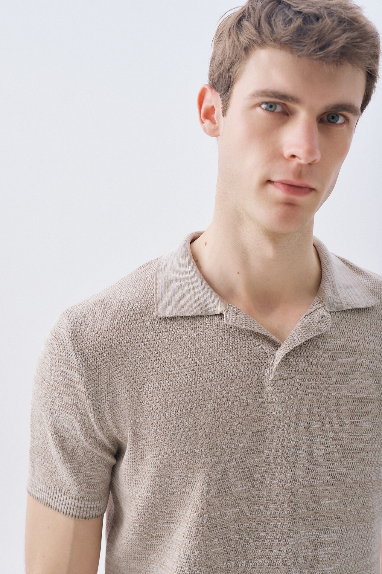 DÜĞMELİ POLO YAKA KISA KOLLU TRİKO KAZAK