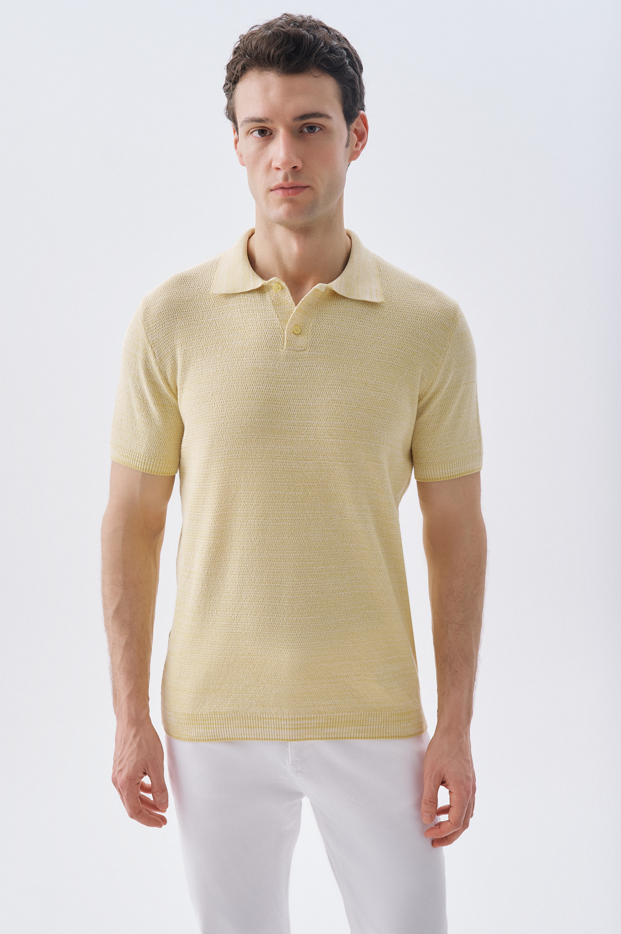 DÜĞMELİ POLO YAKA KISA KOLLU TRİKO KAZAK