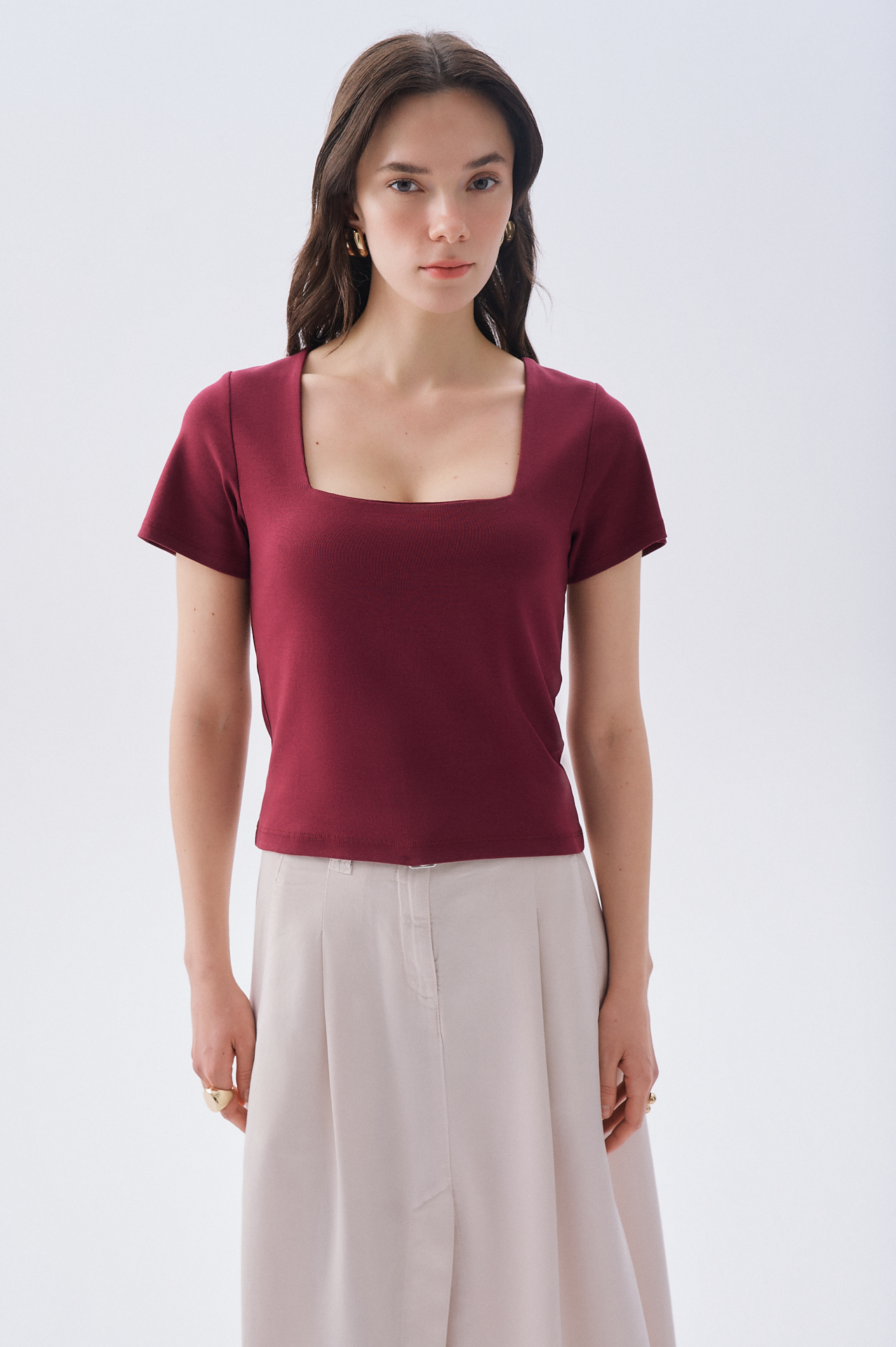 FITTED U YAKA T-SHIRT