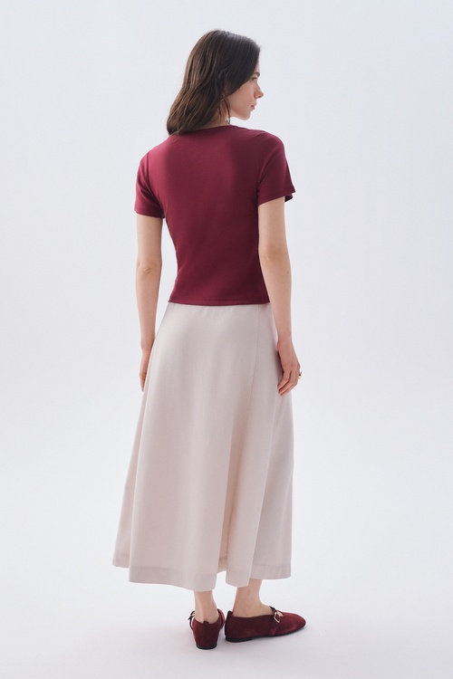 YIRTMAÇLI MİDİ ETEK