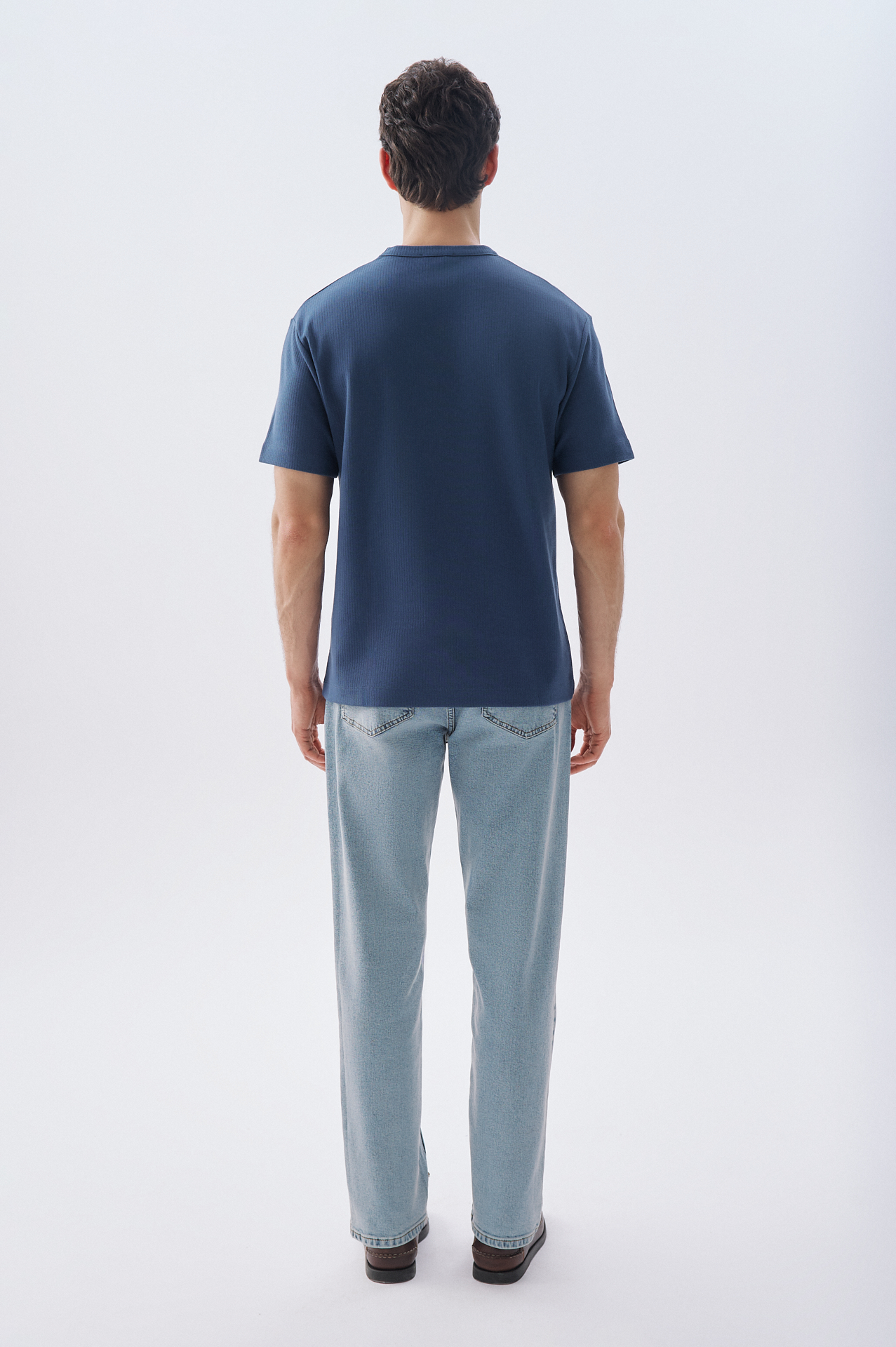 COMFORT FIT BİSİKLET YAKA T-SHIRT