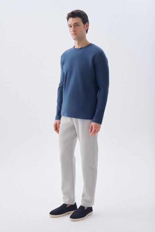 STRAIGHT FIT BELİ BAĞLAMALI PANTOLON