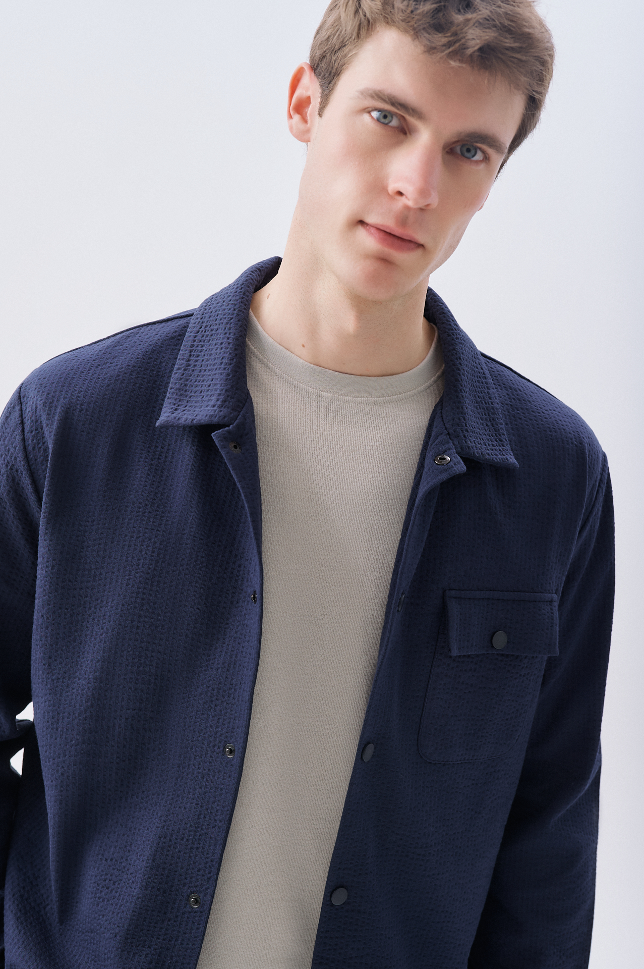 REGULAR FIT DOKULU CEKET