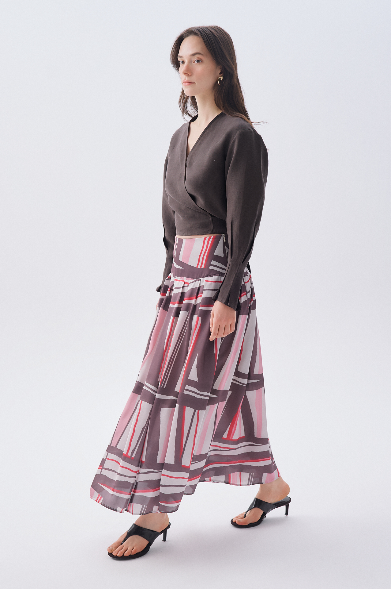 DESENLİ MİDİ ETEK