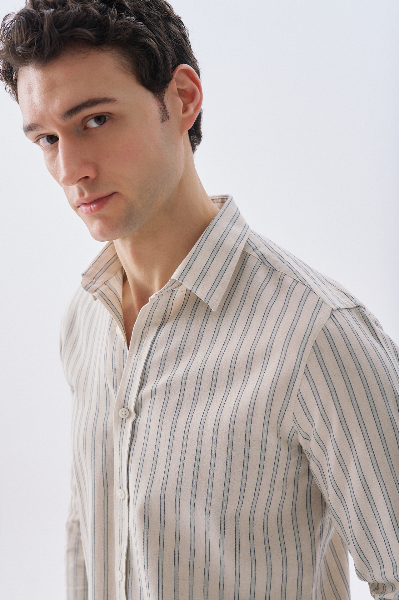 ÇİZGİLİ REGULAR FIT UZUN KOLLU GÖMLEK