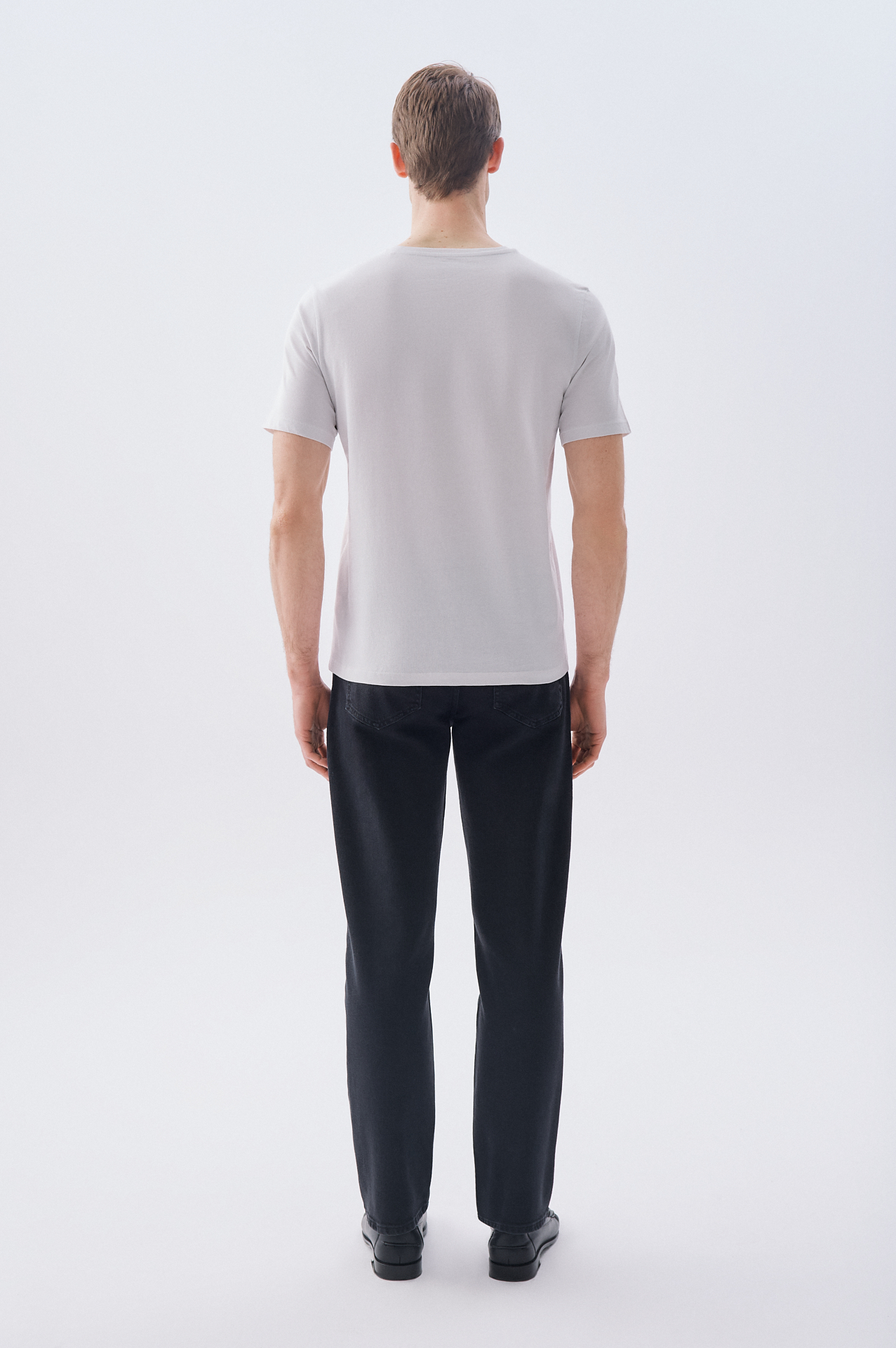 BASKILI BİSİKLET YAKA T-SHIRT