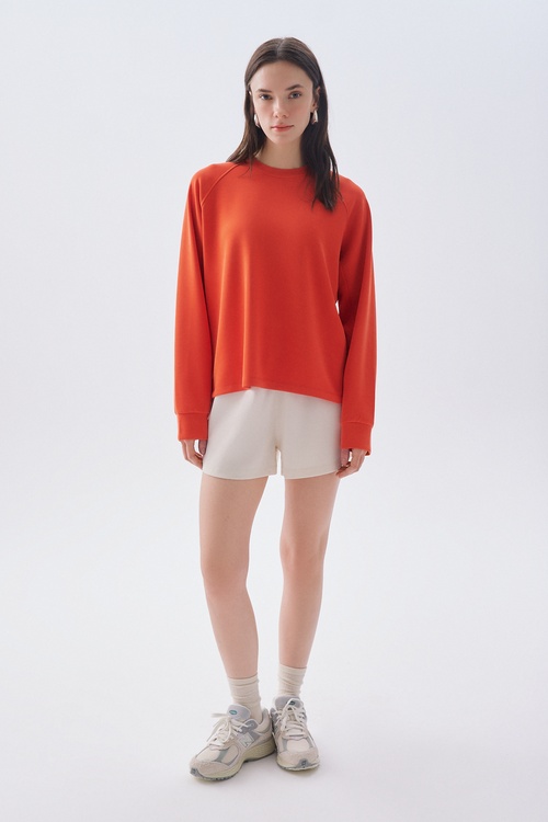 MODAL KARIŞIMLI BİSİKLET YAKA SWEATSHIRT