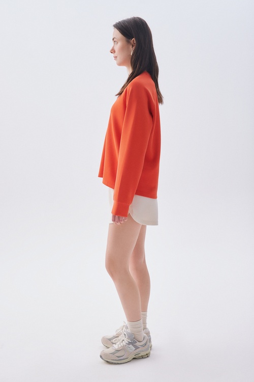 MODAL KARIŞIMLI BİSİKLET YAKA SWEATSHIRT