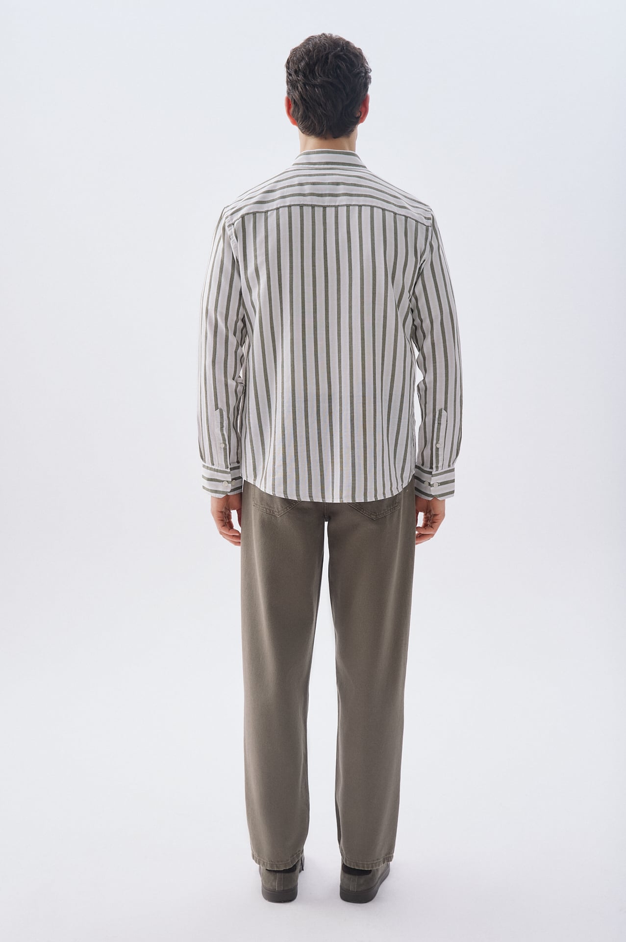 ÇİZGİLİ REGULAR FIT UZUN KOLLU GÖMLEK