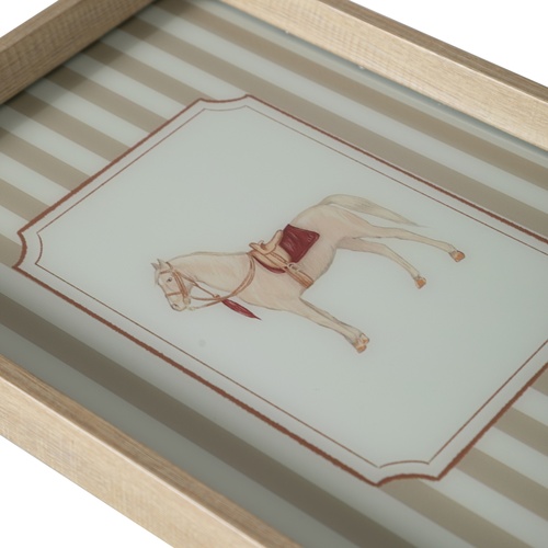  HORSE DEKORATİF TEPSİ 31X42 CM