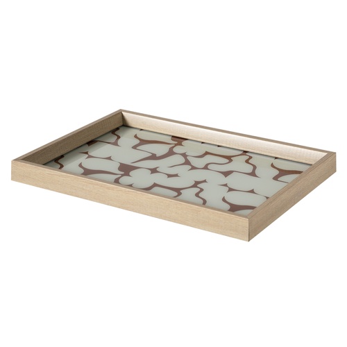 SOFT BROWN DEKORATİF TEPSİ 31X42 CM