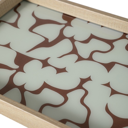  SOFT BROWN DEKORATİF TEPSİ 31X42 CM