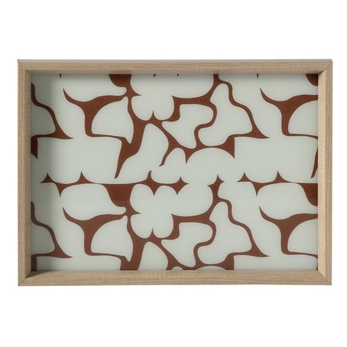 SOFT BROWN DEKORATİF TEPSİ 31X42 CM