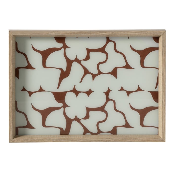 SOFT BROWN DEKORATİF TEPSİ 31X42 CM