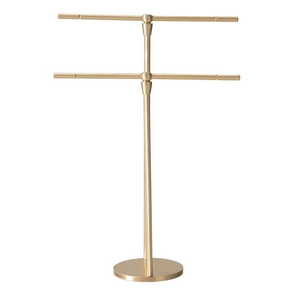 Mudo Home  Pirinç 2’Li Taki Standı 23 Cm
