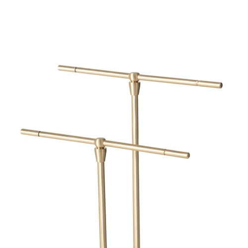 PİRİNÇ 2'Lİ TAKI STANDI 23 CM