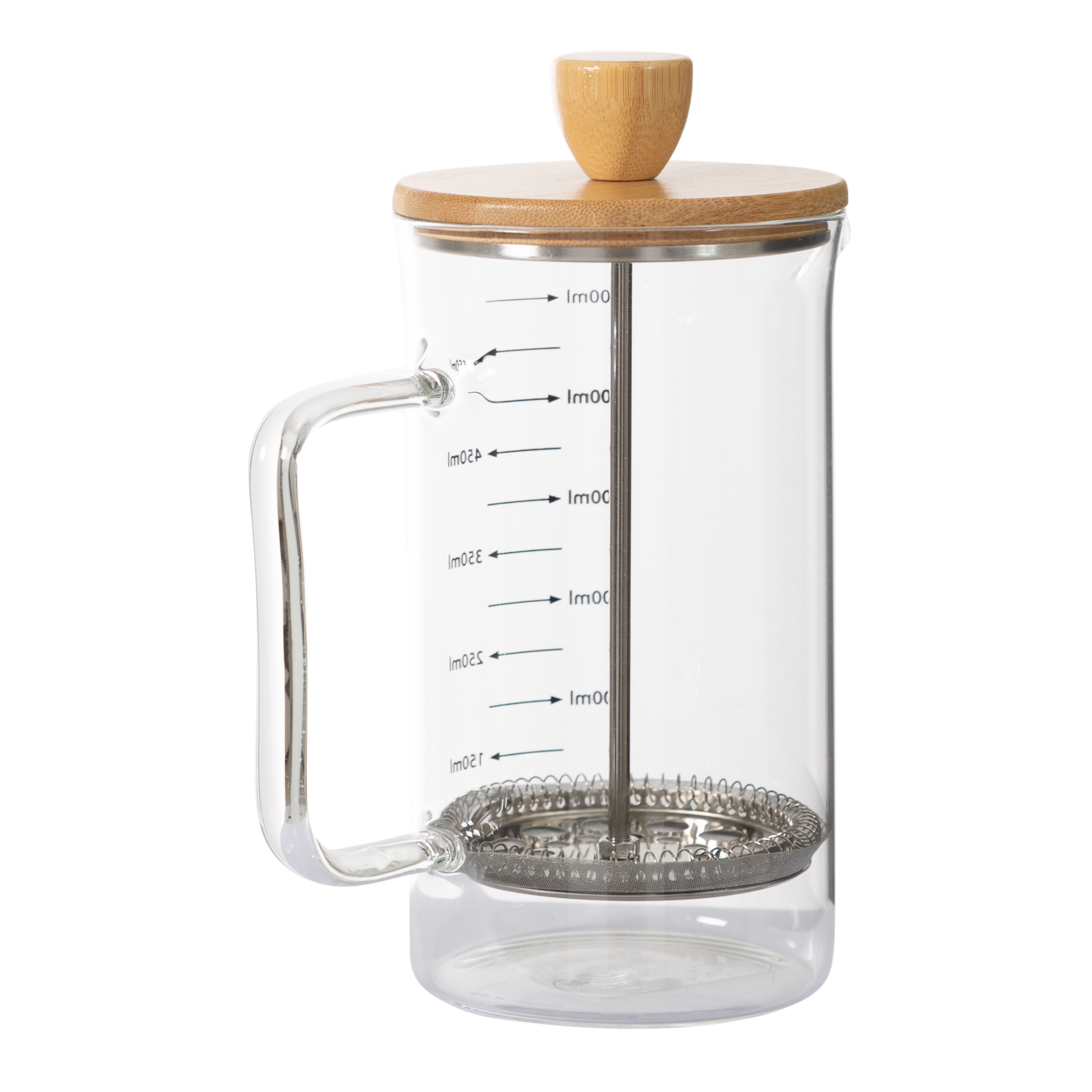 BAMBU KAPAKLI ÖLÇEKLİ FRENCH PRESS 600 ML