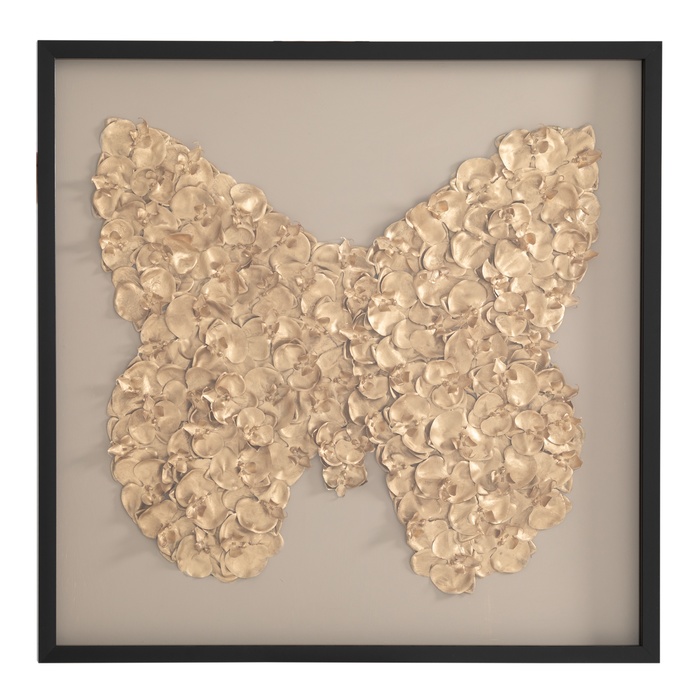GOLDEN BUTTERFLY CAM TABLO 100X100CM