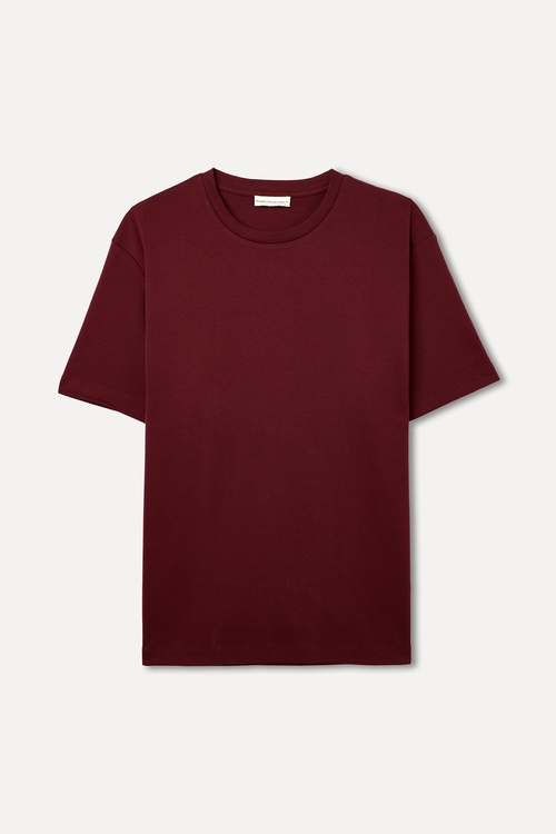 LOOSE FIT BİSİKLET YAKA T-SHIRT