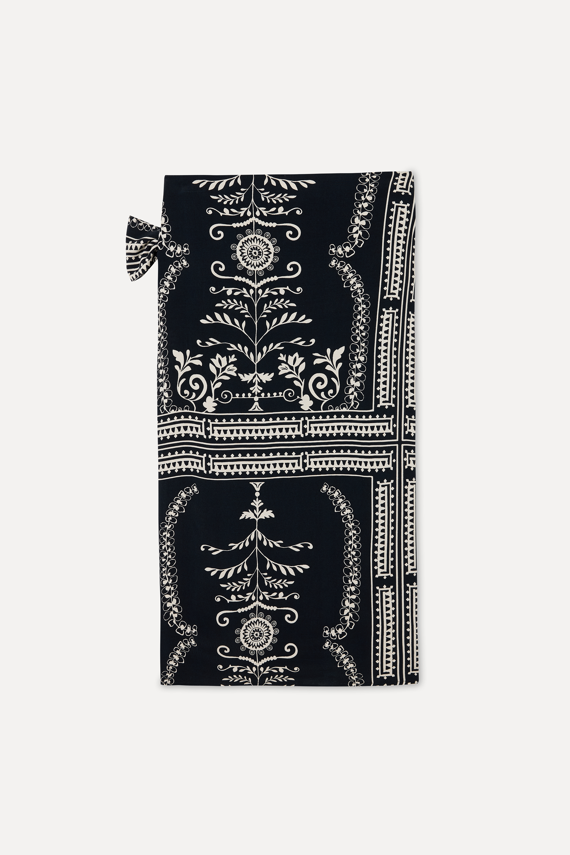 ETNİK DESENLİ BAĞLAMA DETAYLI MİDİ ETEK