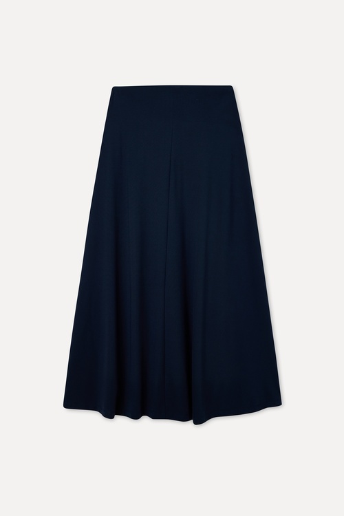  A FORM BELİ BÜZGÜLÜ YIRTMAÇLI UZUN ETEK