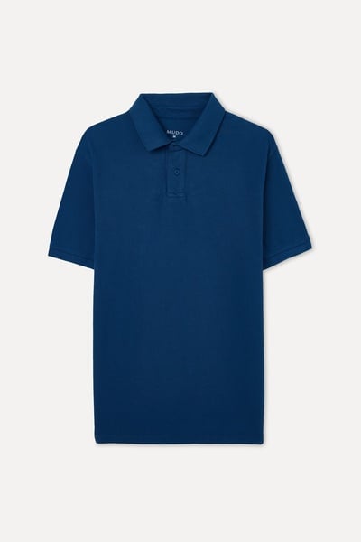 Mudo Erkek Koyu Mavi Polo Yaka T-Shirt