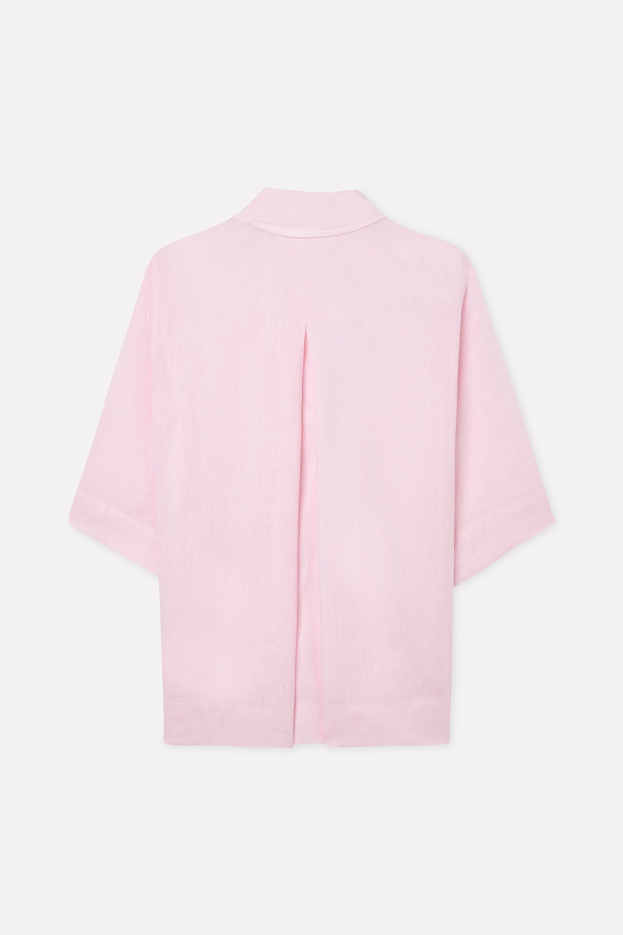 3/4 KOL OVERSIZE KETEN GÖMLEK