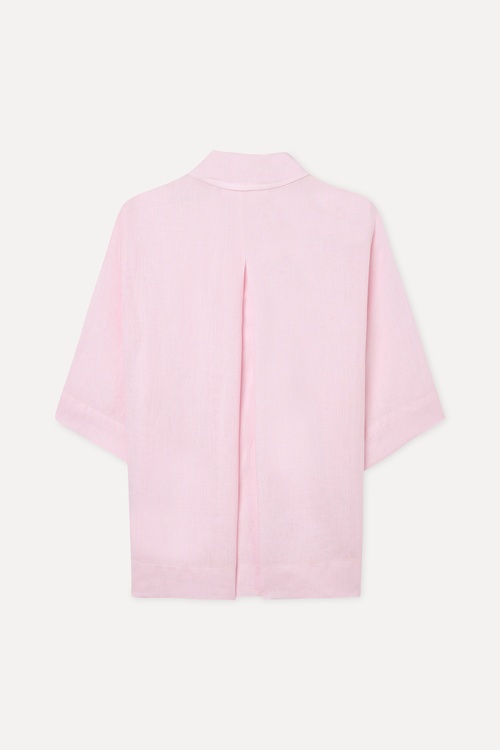 3/4 KOL OVERSIZE KETEN GÖMLEK