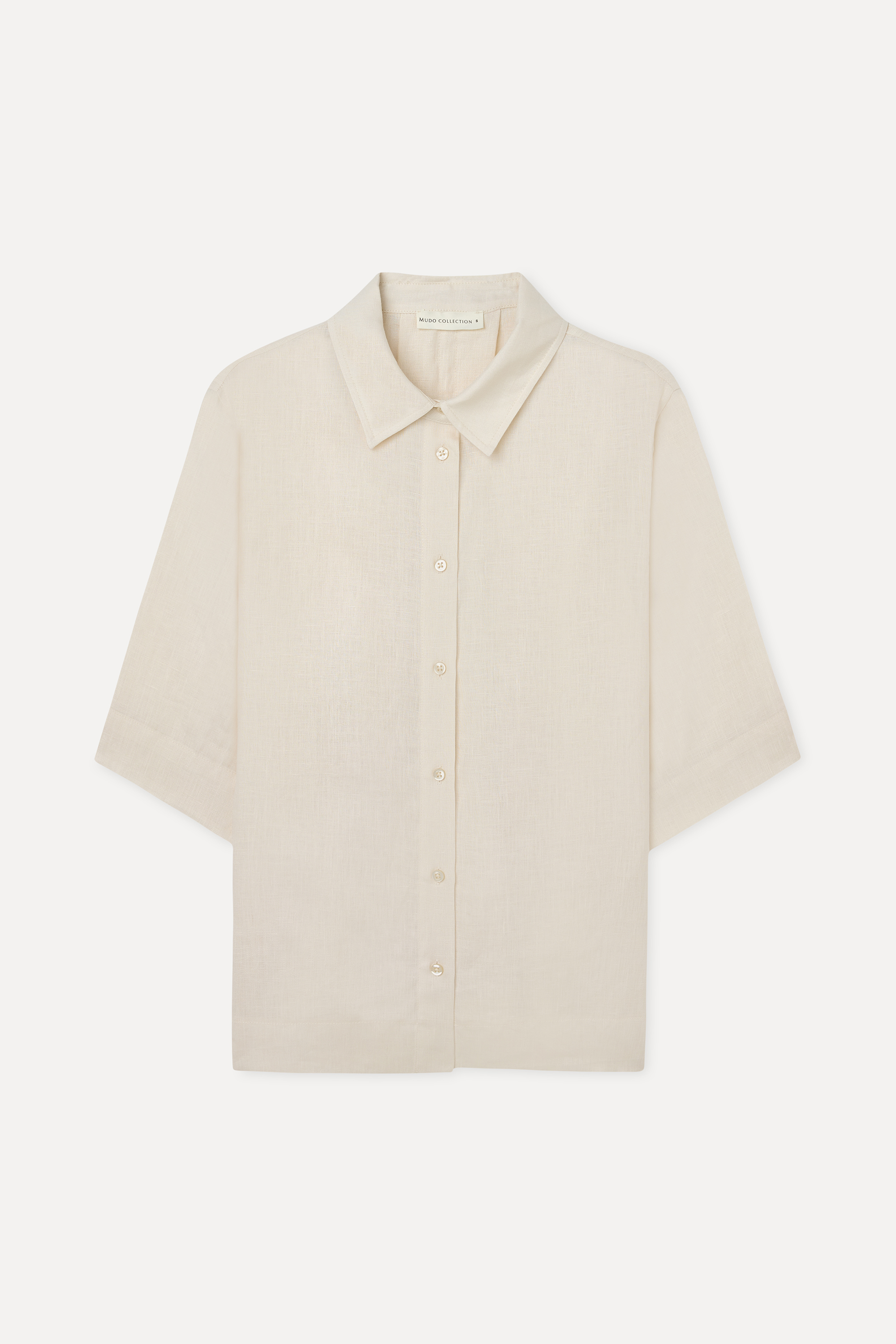 3/4 KOL OVERSIZE KETEN GÖMLEK