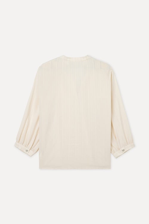  ÇİZGİLİ V YAKA UZUN KOLLU GÖMLEK