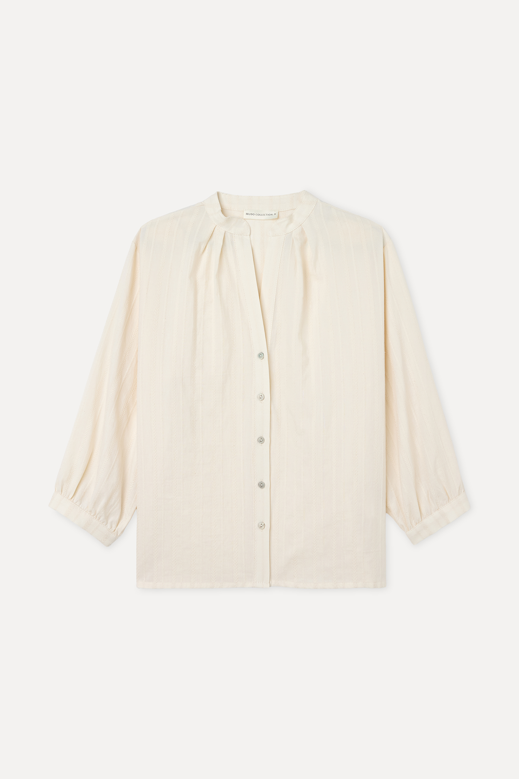 ÇİZGİLİ V YAKA UZUN KOLLU GÖMLEK