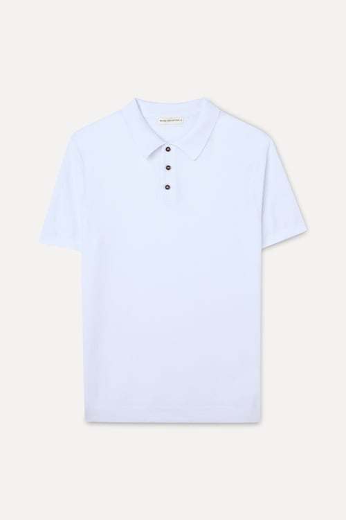  Erkek Yeşil Düğmeli Polo Yaka Kısa Kollu Triko Kazak