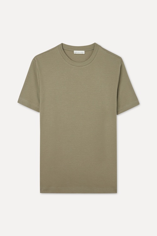 COMFORT FIT BİSİKLET YAKA T-SHIRT