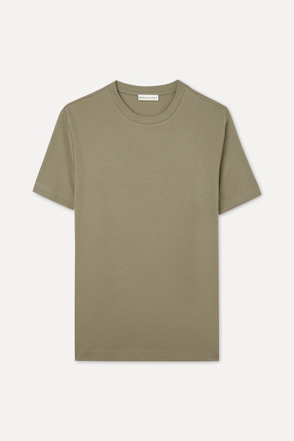 COMFORT FIT BİSİKLET YAKA T-SHIRT