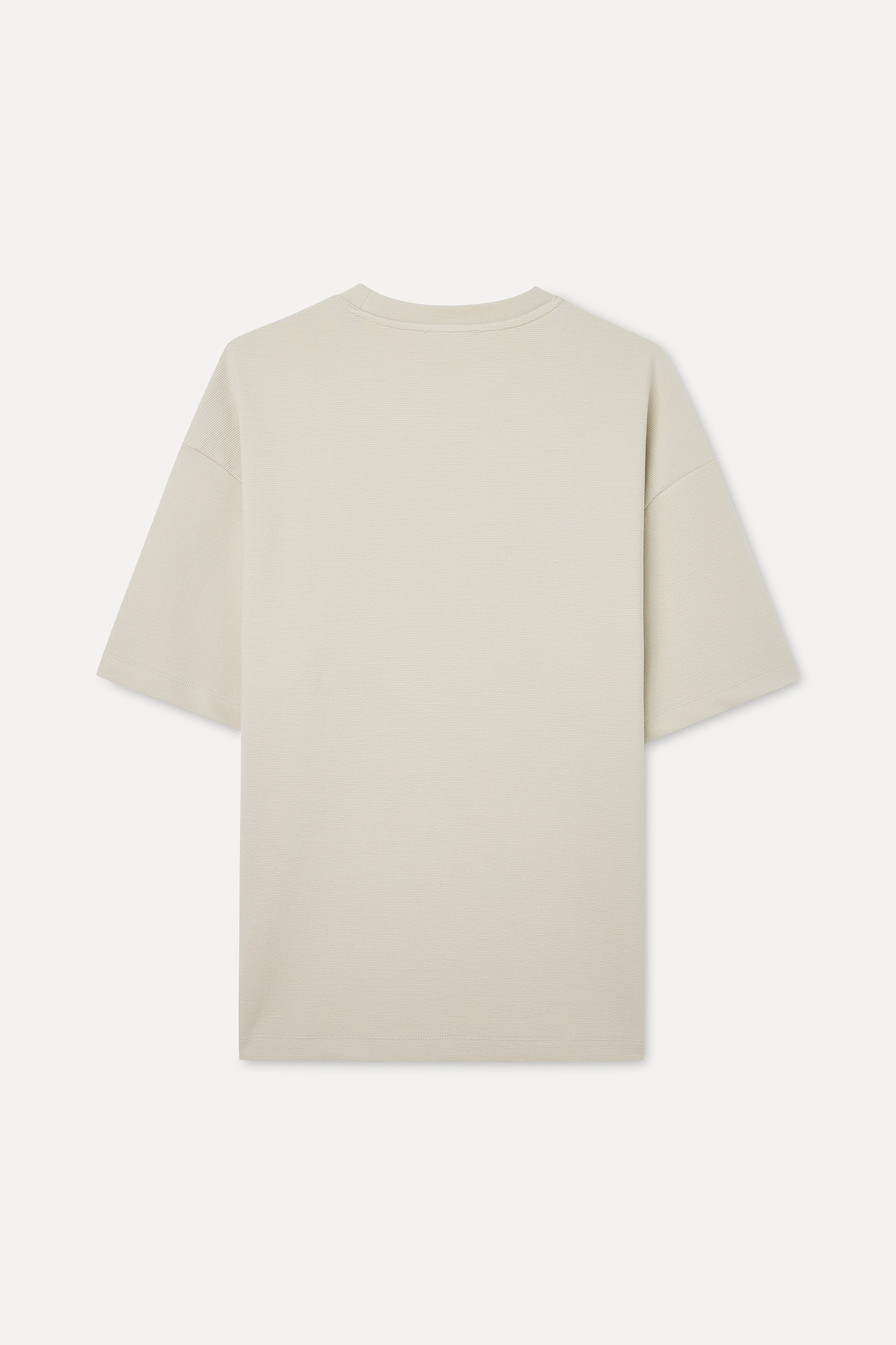 OVERSIZE BİSİKLET YAKA T-SHIRT