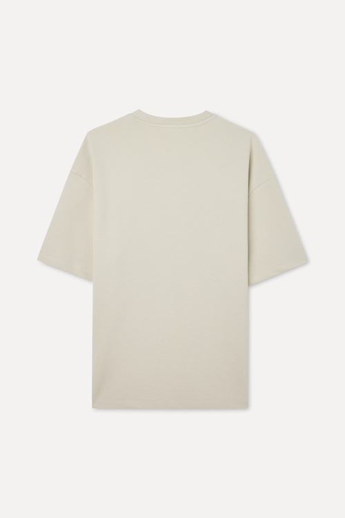 OVERSIZE BİSİKLET YAKA T-SHIRT