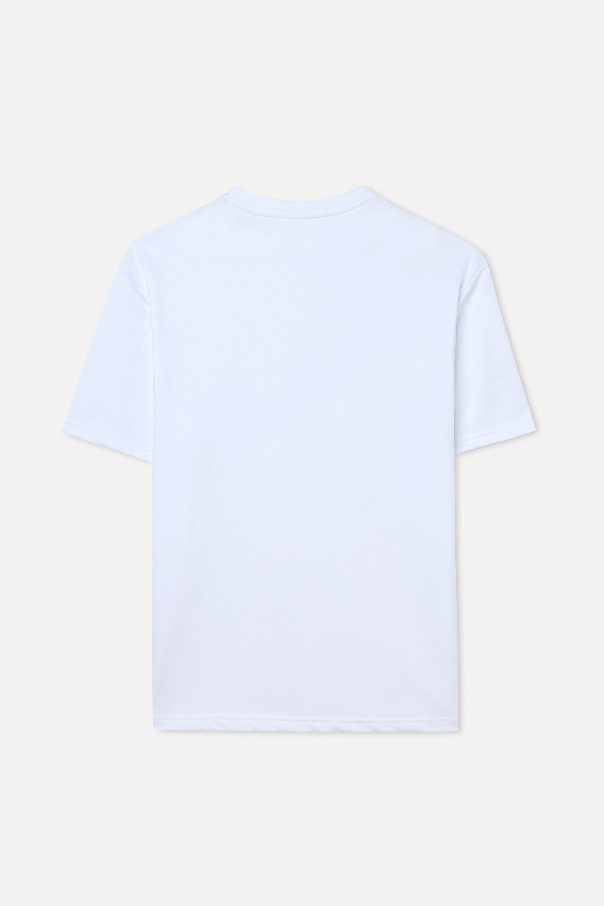 OVERSIZE BİSİKLET YAKA T-SHIRT