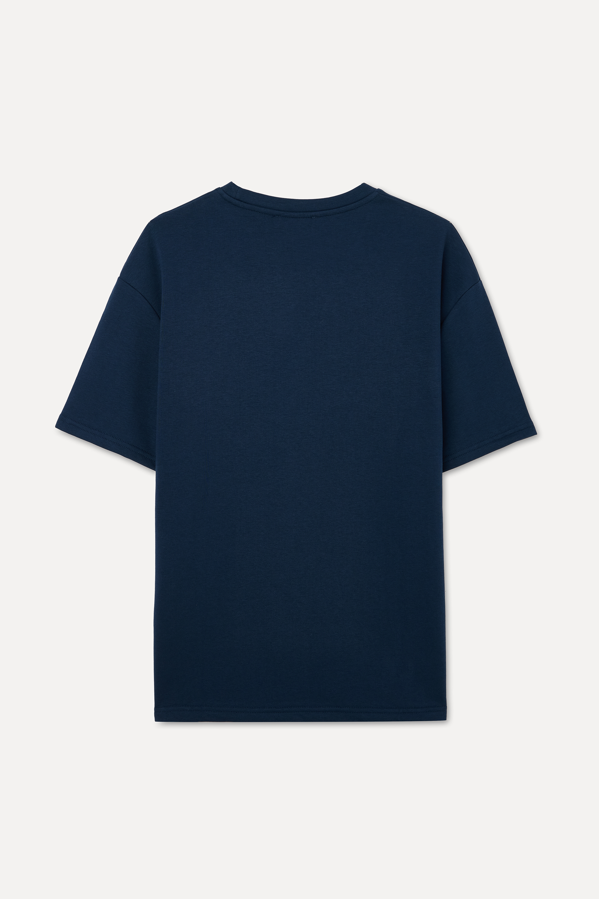 OVERSIZE BİSİKLET YAKA T-SHIRT